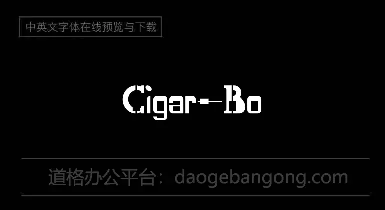 Cigar-Box-Guitar Font