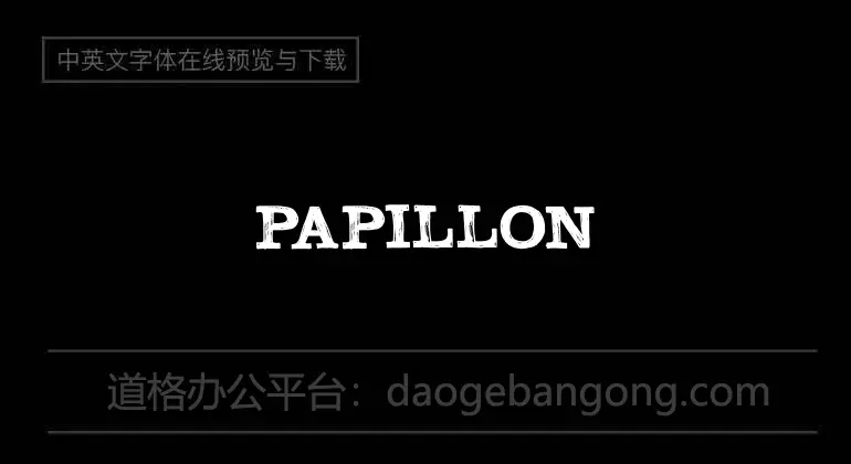PAPILLON Font