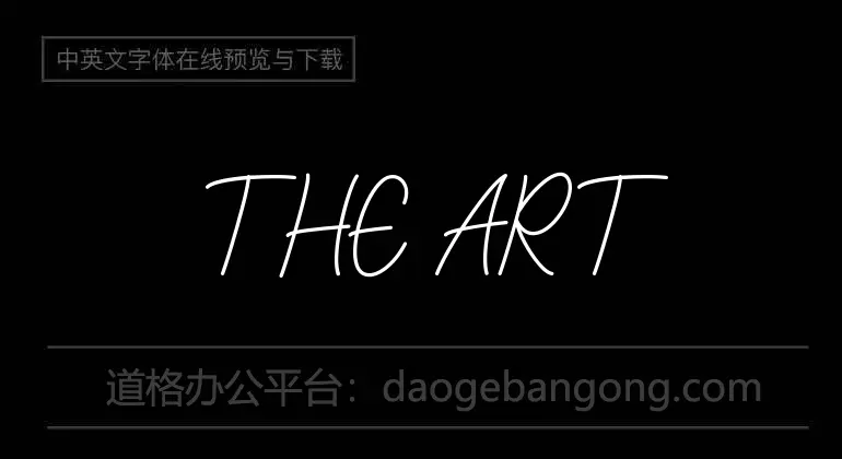 THE ART Font