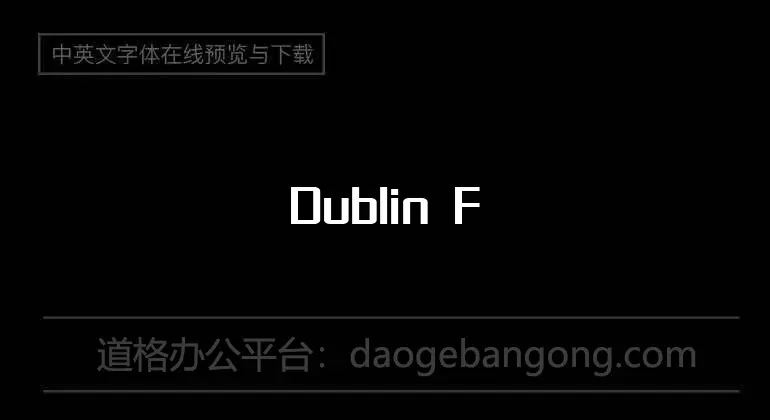 Dublin Font
