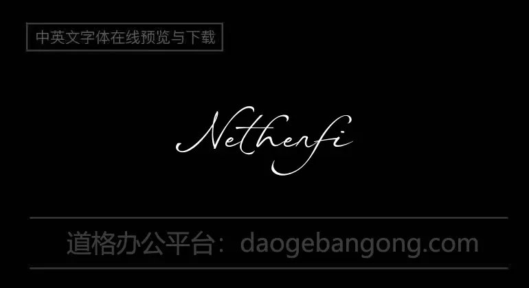 Netherfield Font
