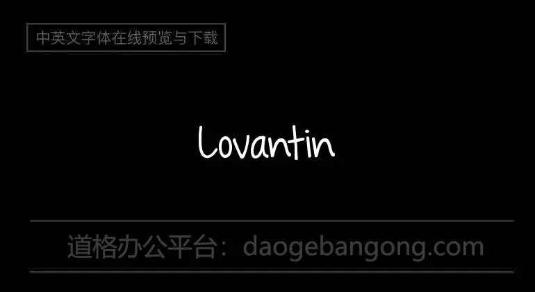 Lovantine Font