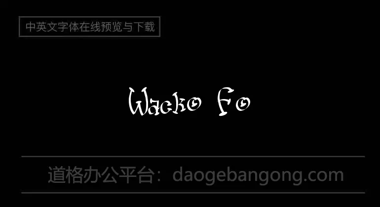 Wacko Font
