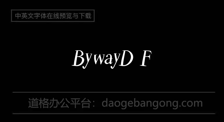 BywayD Font