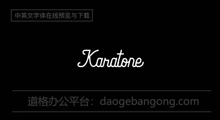 Karatone Font