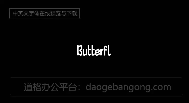 Butterfly Reflect Font