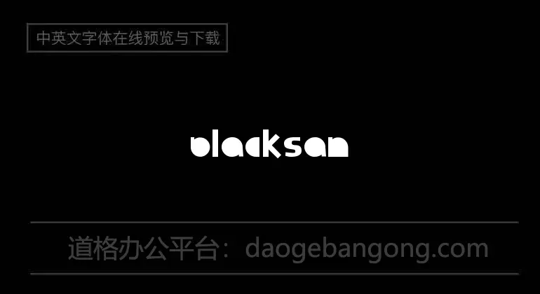 blacksand Font