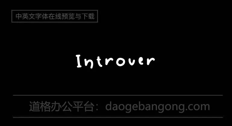 Introvert Font
