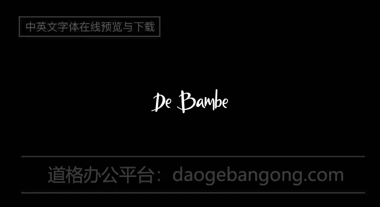 De Bambeet Font