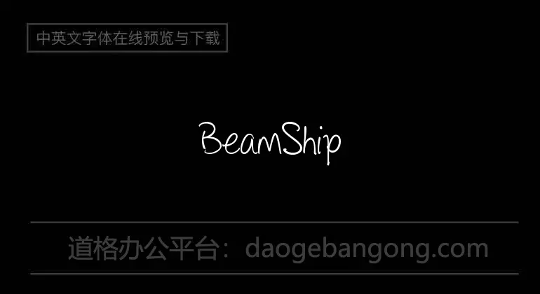 BeamShip Font