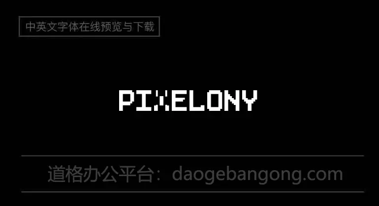 Pixelony Font