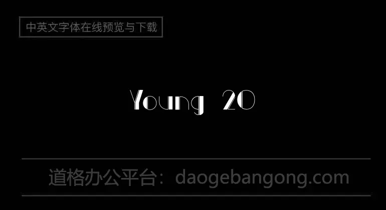 Young 20 Font