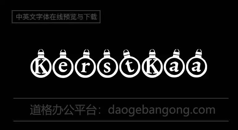 KerstKaarten Font