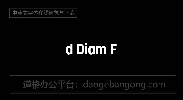 d Diam Font