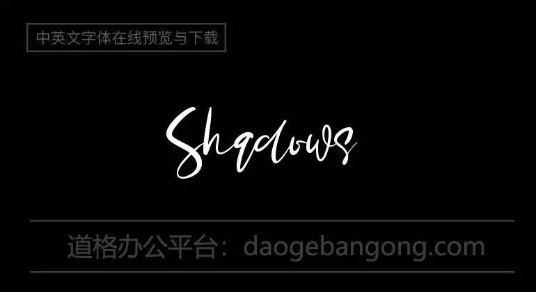 Shadows of Security Font