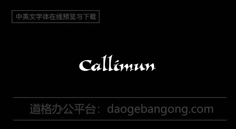 Callimundial Font