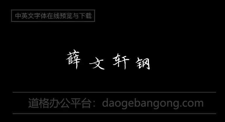 Xue Wenxuan fountain pen regular script