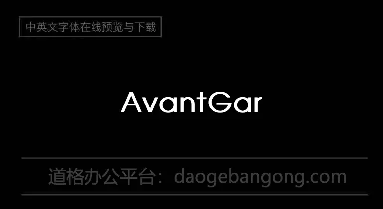 AvantGarde-Livre Bold