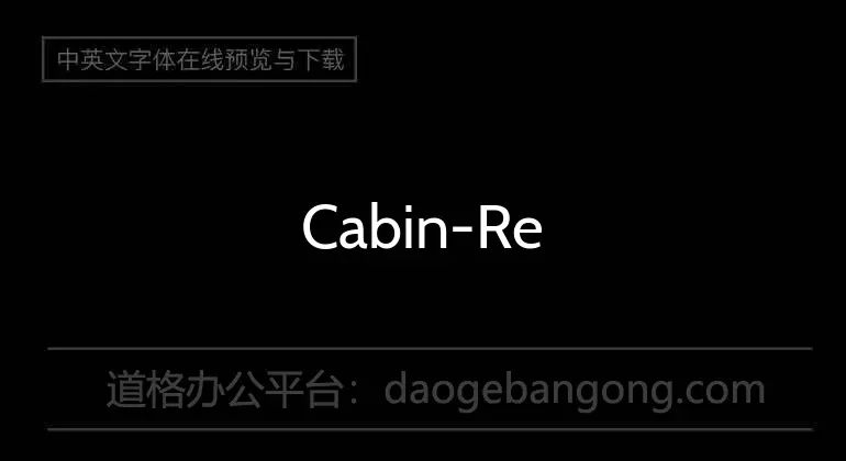 Cabin-Regular