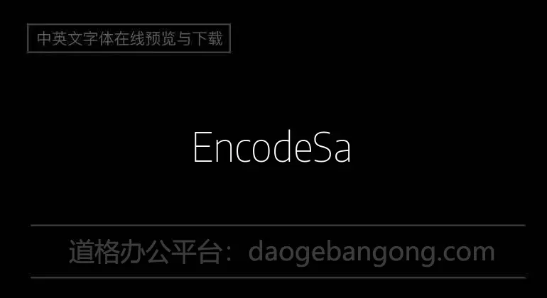 EncodeSans-Thin
