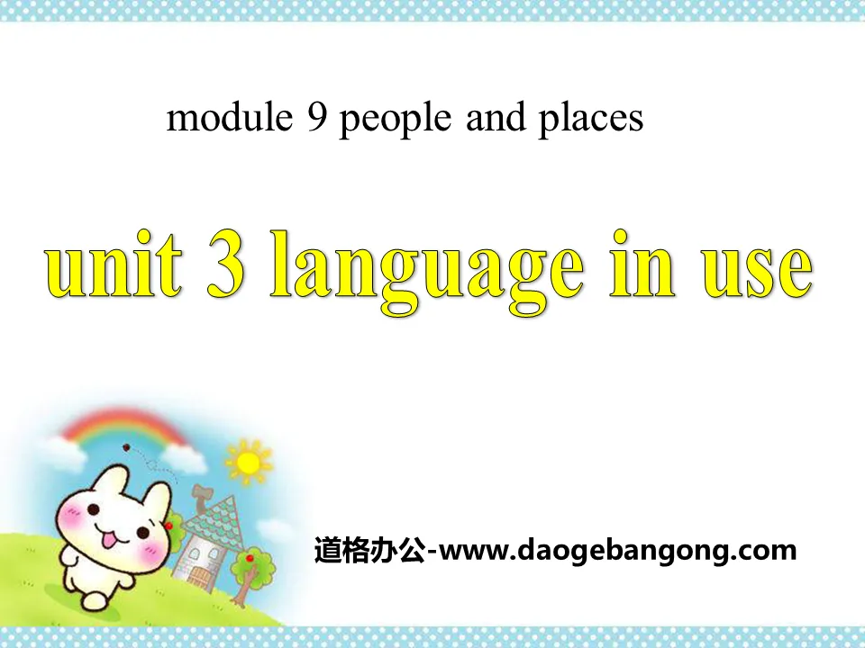 《Language in use》People and places PPT课件2