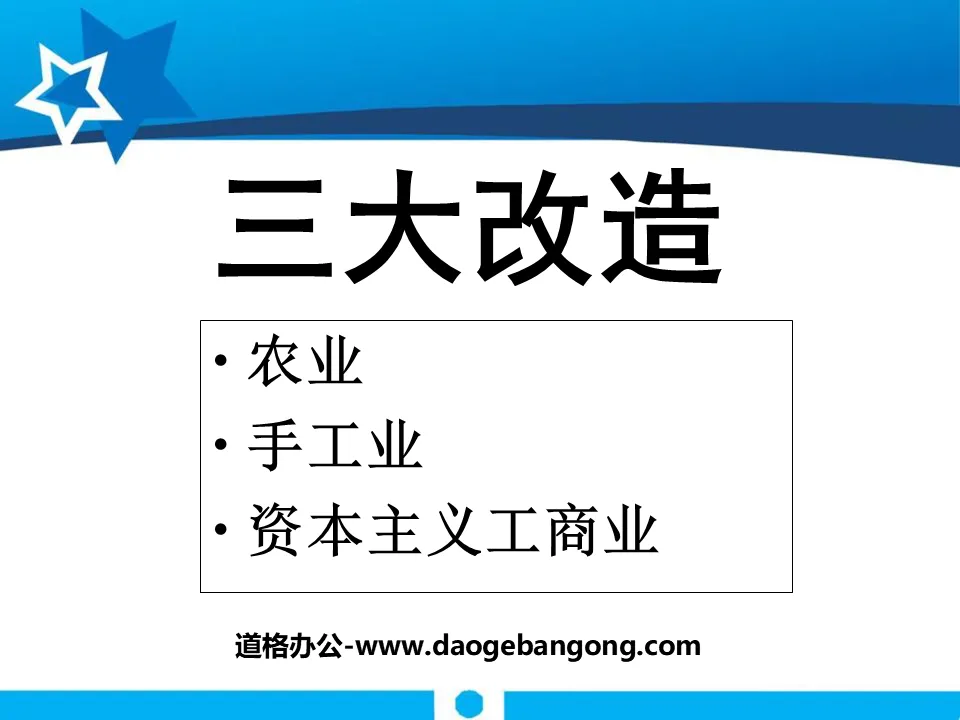 《三大改造》社会主义道路的探索PPT课件