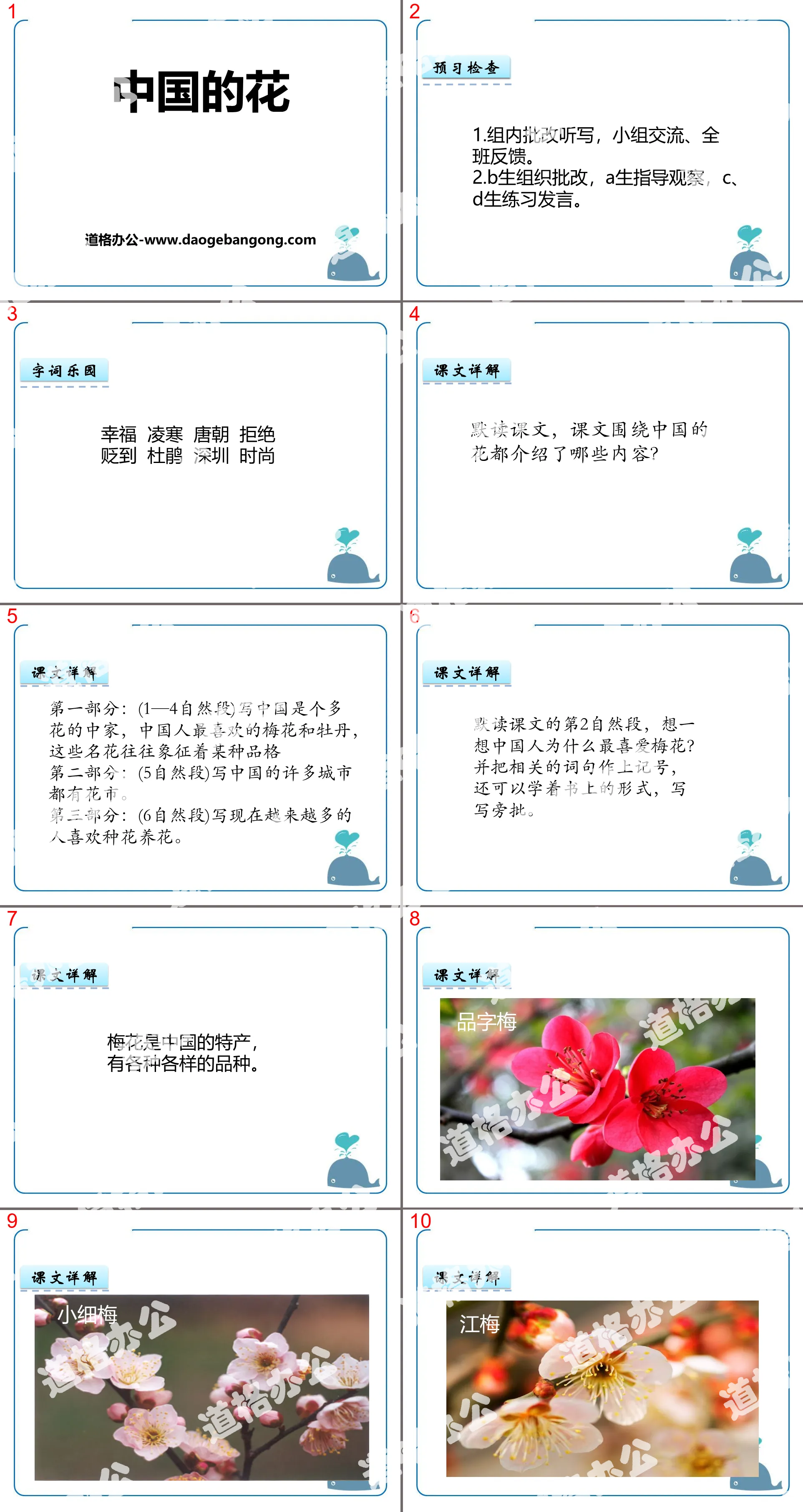 Didacticiel PPT "Fleurs de Chine"