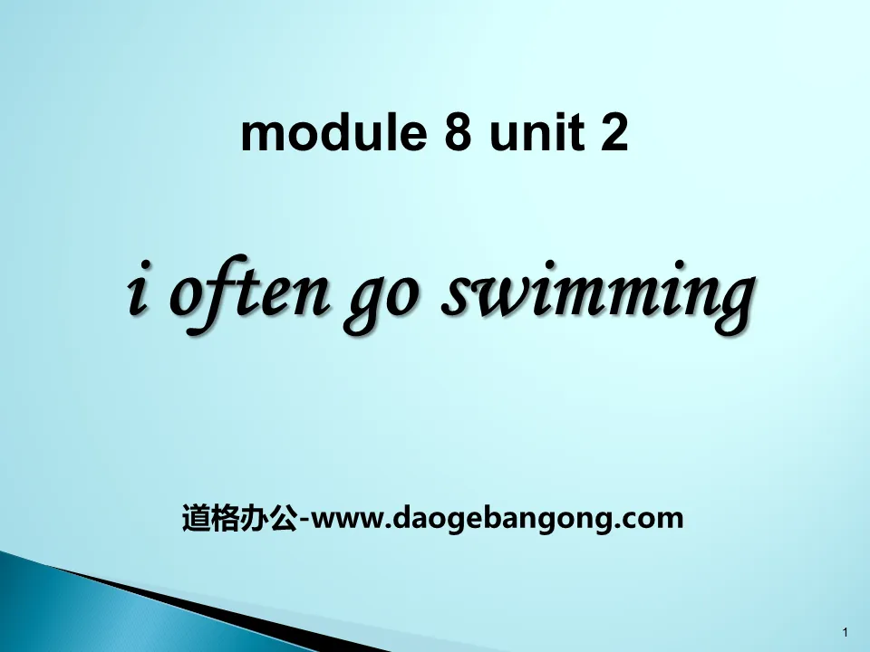 《I often go swimming》PPT课件2