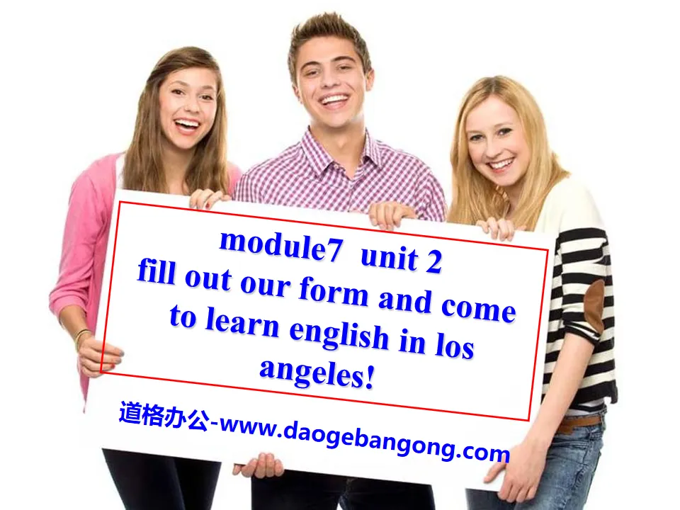 《Fill out our form and come to learn English in Los Angeles!》Summer in Los Angeles PPT课件3