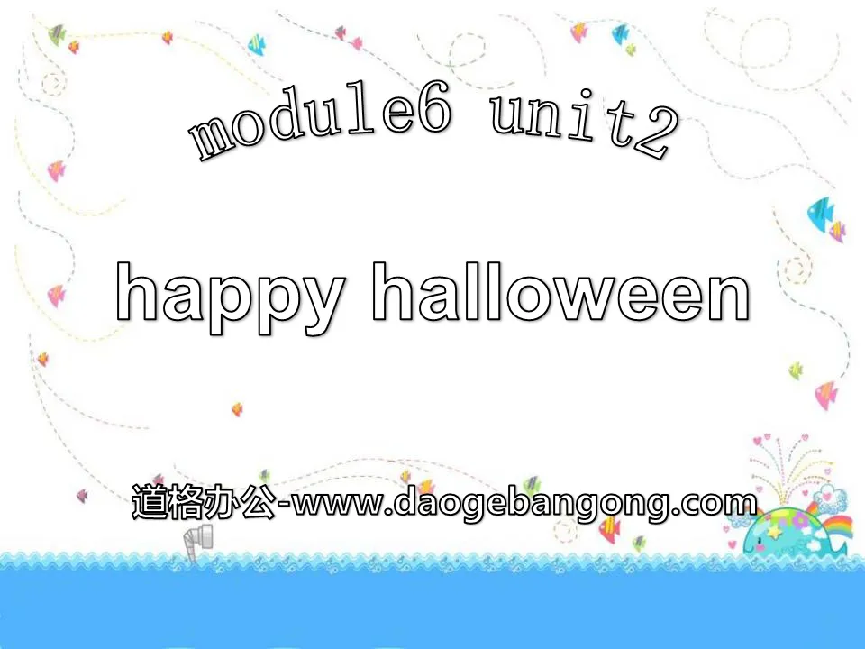 "Happy Halloween" PPT courseware