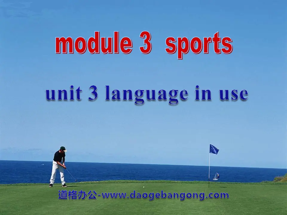 "Language in use" Sports PPT courseware 2