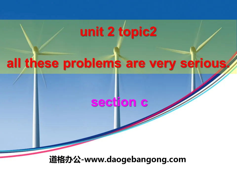 "All these problems are very serious" SectionC PPT