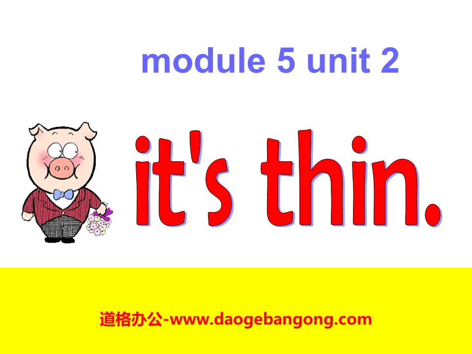 《It's thin》PPT课件2