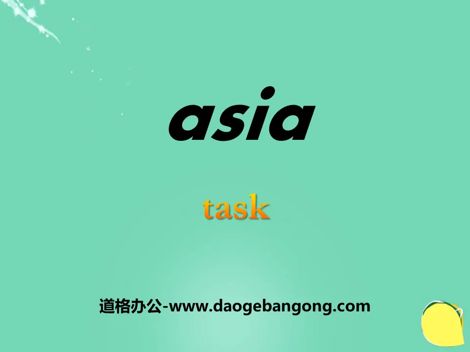 《Asia》TaskPPT