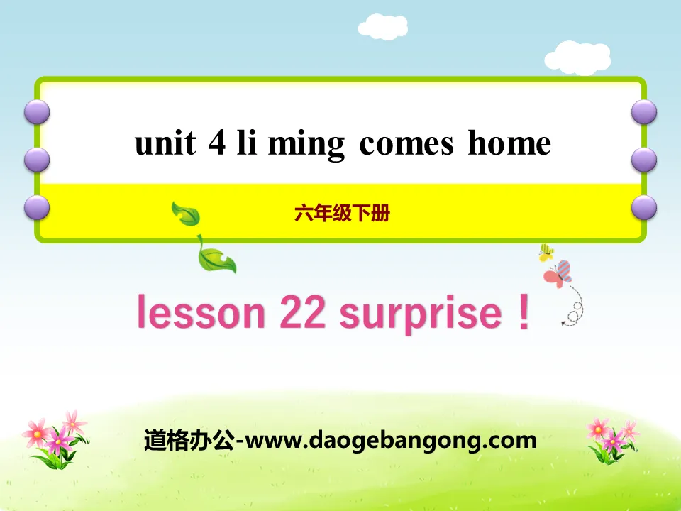 《Surprise!》Li Ming Comes Home PPT课件