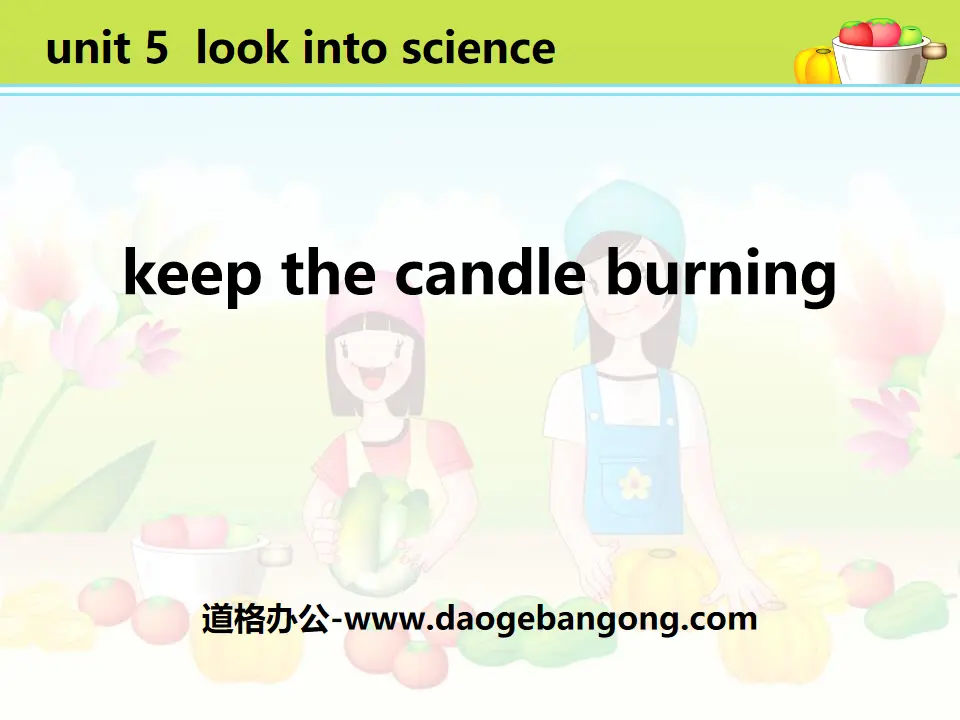 《Keep the Candle Burning》Look into Science! PPT课件下载
