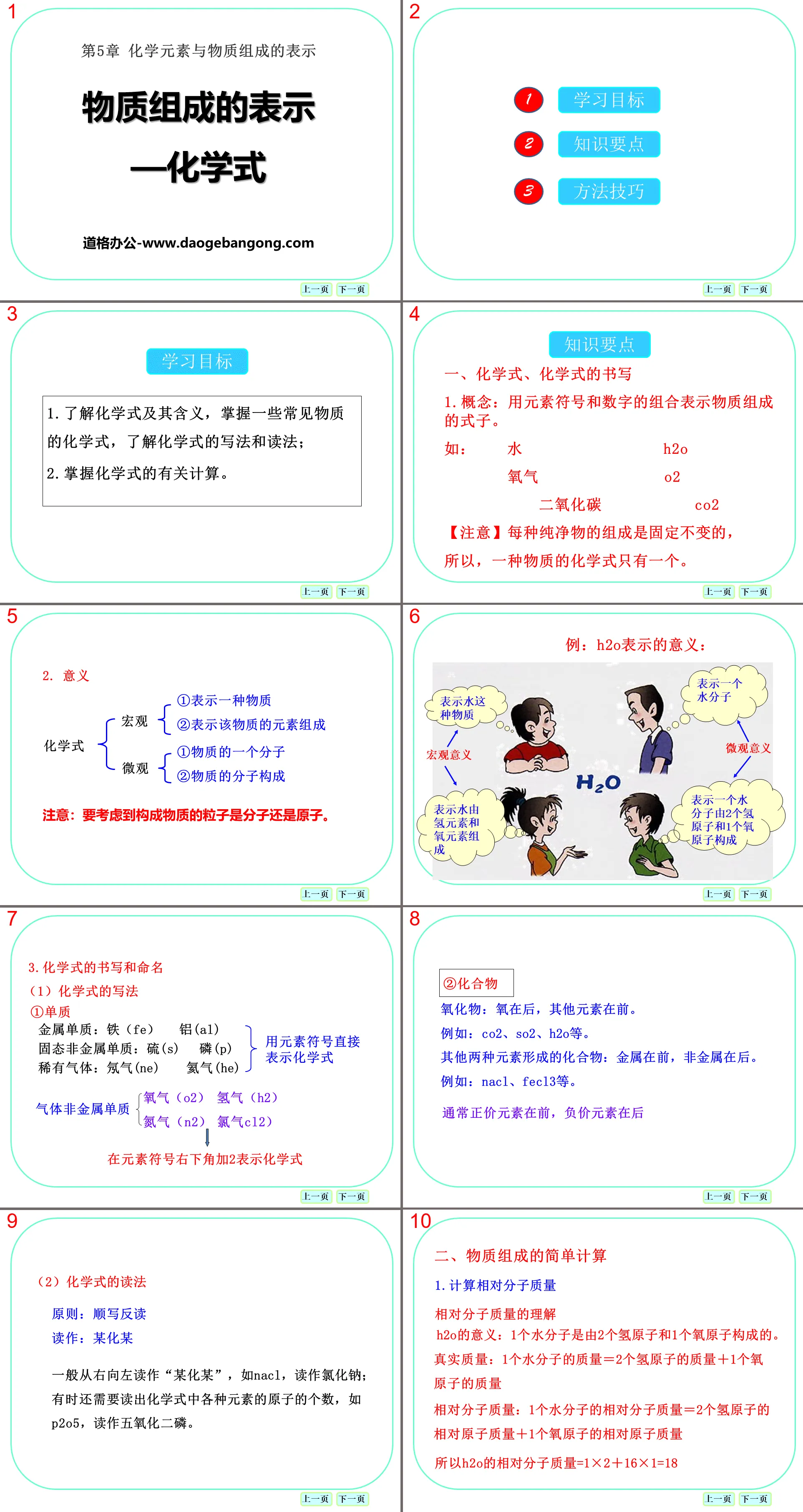 《物质组成的表示―化学式》化学元素与物质组成的表示PPT课件2