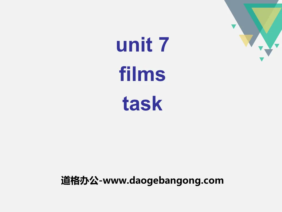 《Films》TaskPPT