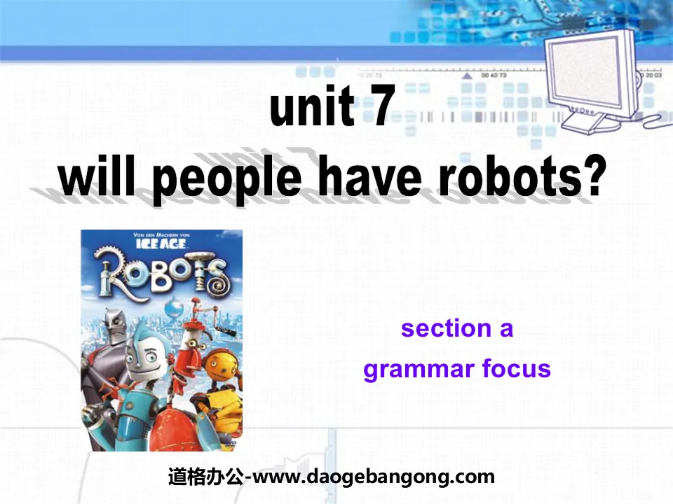 « Les gens auront-ils des robots ? » Cours PPT 6