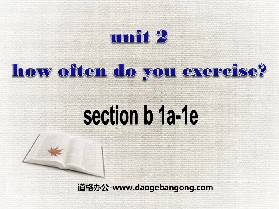 《How often do you exercise?》PPT課件5