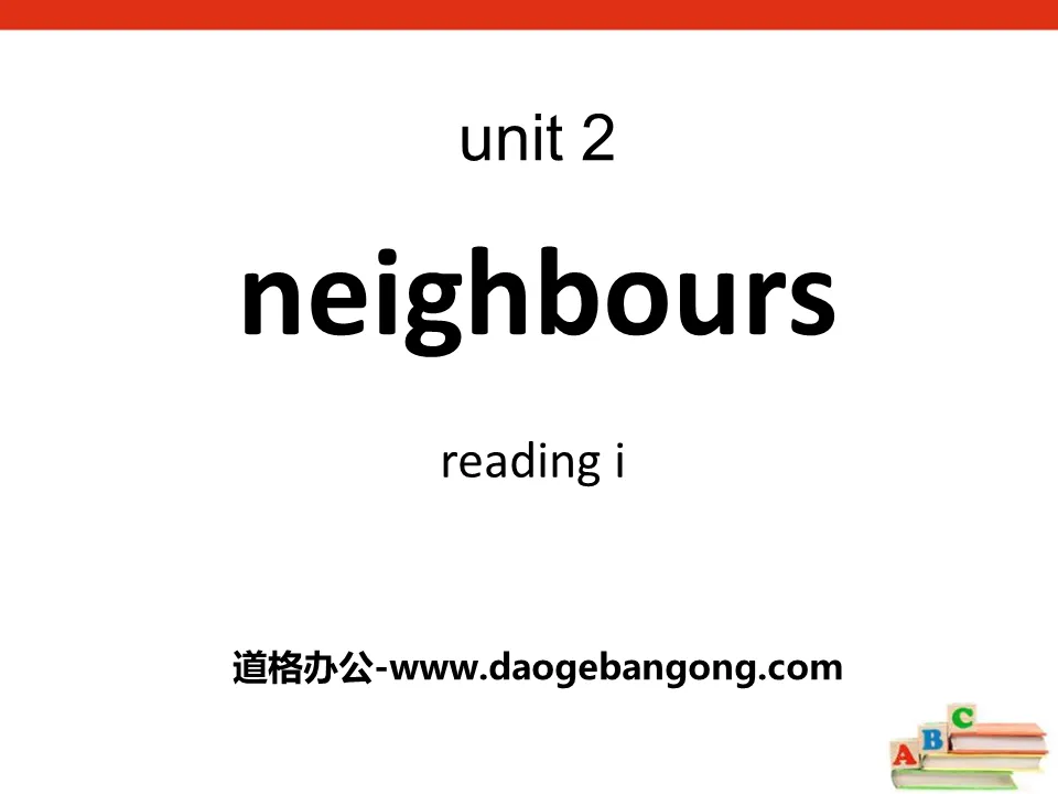 《Neighbours》ReadingPPT