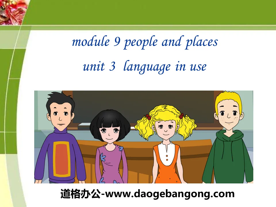 《Language in use》People and places PPT课件3