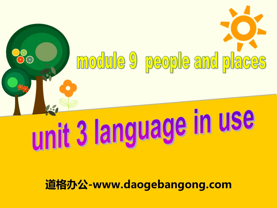 《Language in use》People and places PPT课件