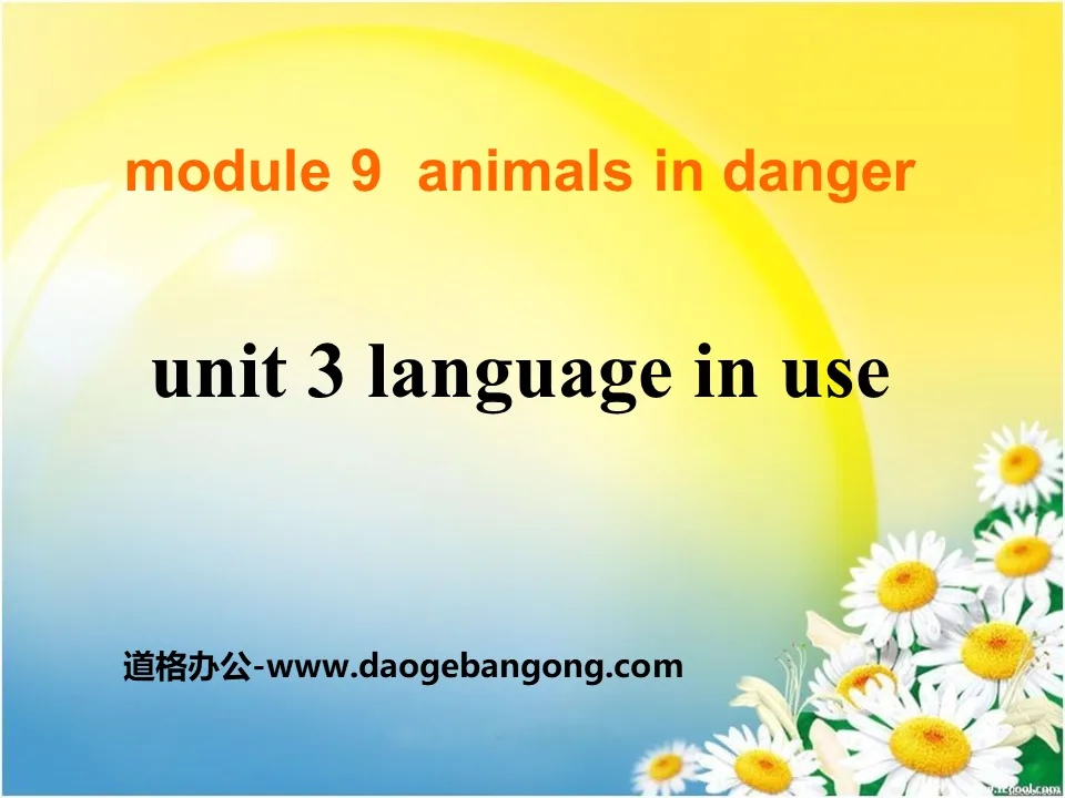 《Language in use》Animals in danger PPT课件3