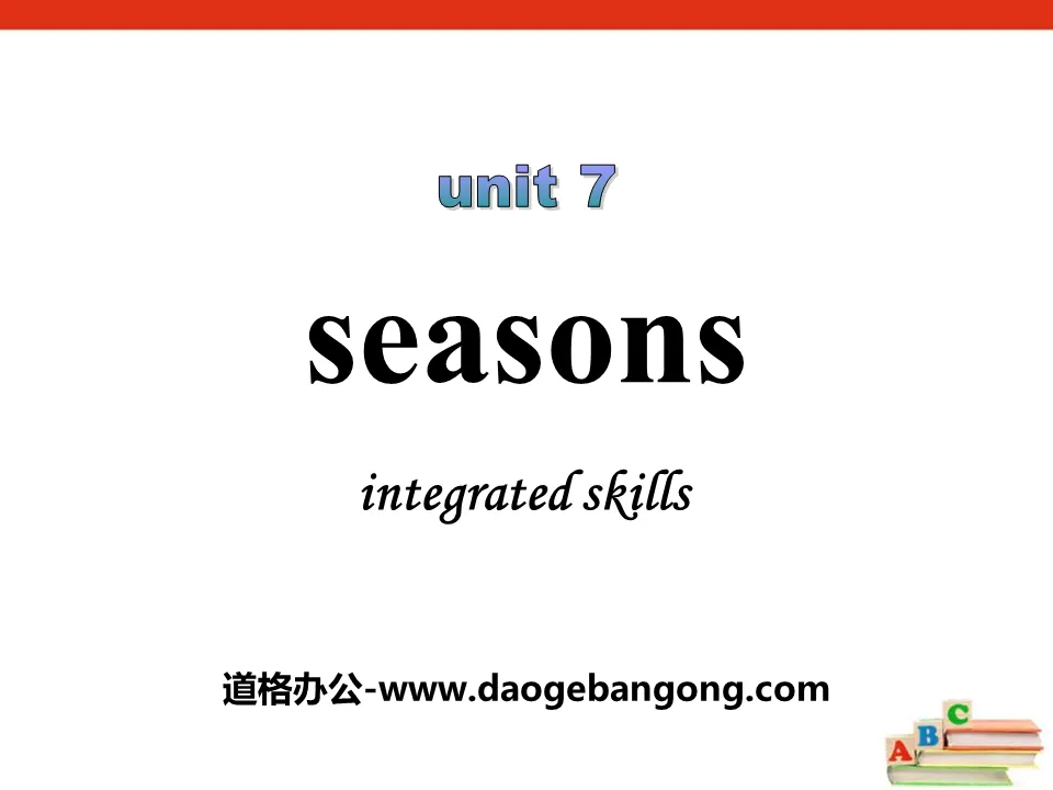 《Seasons》Intergated skillsPPT