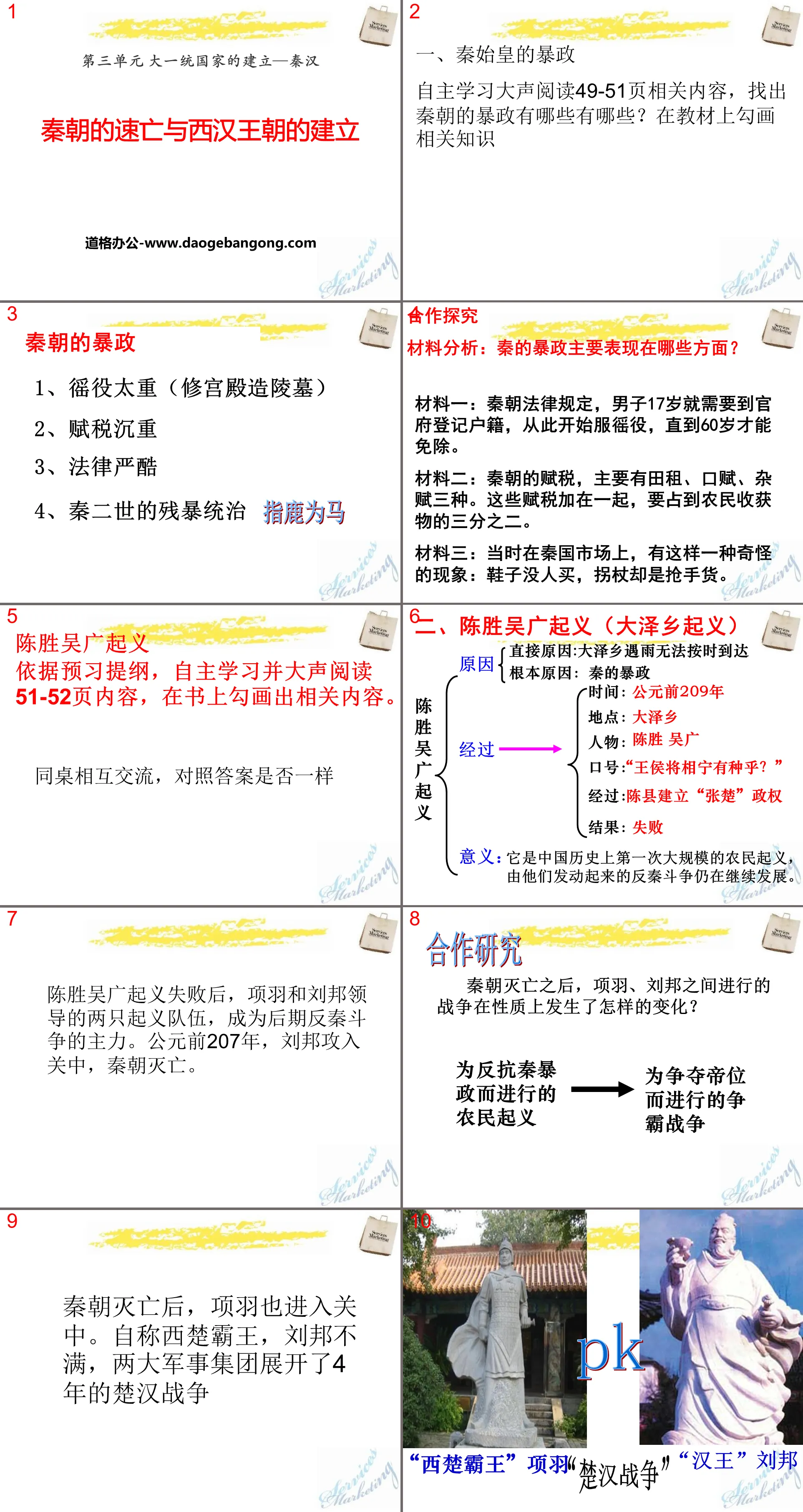 《秦朝的速亡与西汉王朝的建立》大一统国家的建立―秦汉PPT课件3