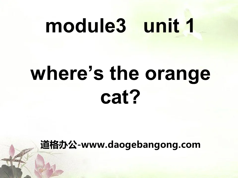 《Où est le chat orange ?》PPT课件3