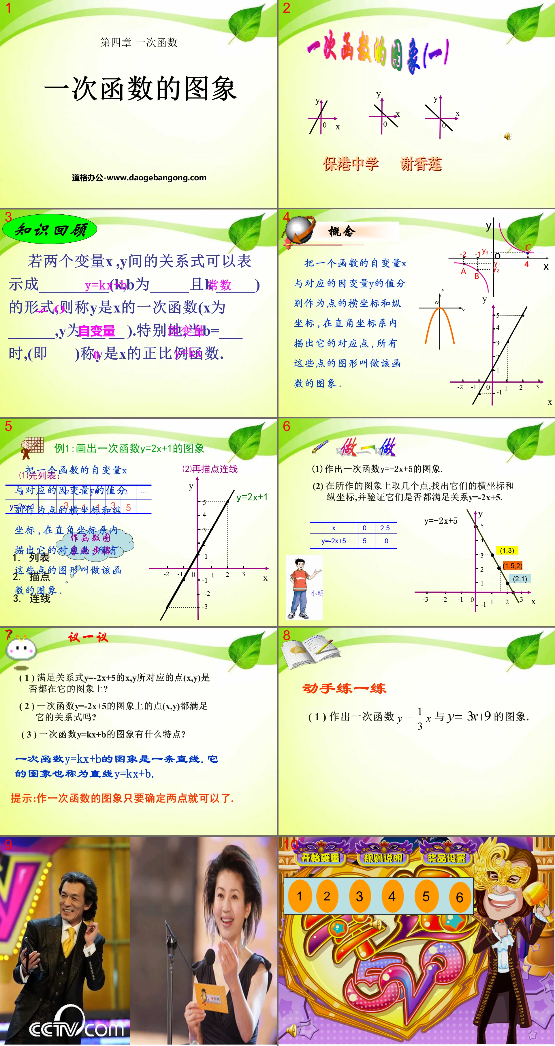 《一次函数的图象》一次函数PPT课件