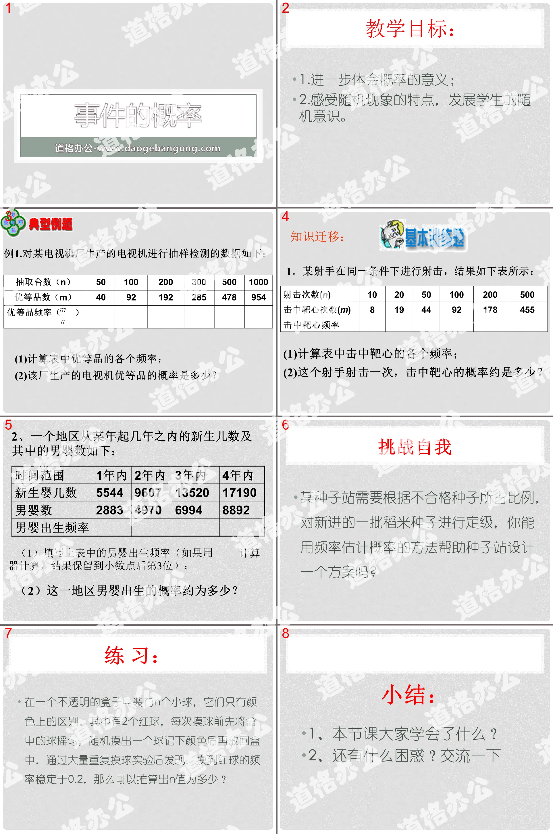 《事件的概率》PPT课件2