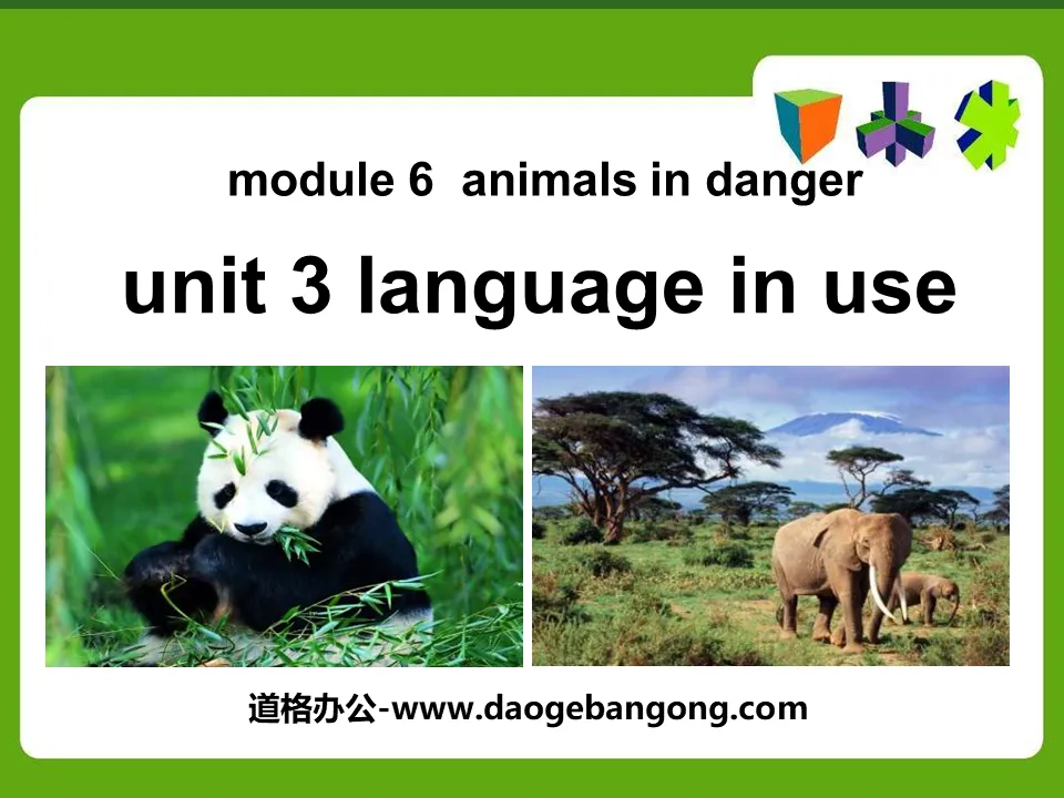 《Language in use》Animals in danger PPT课件